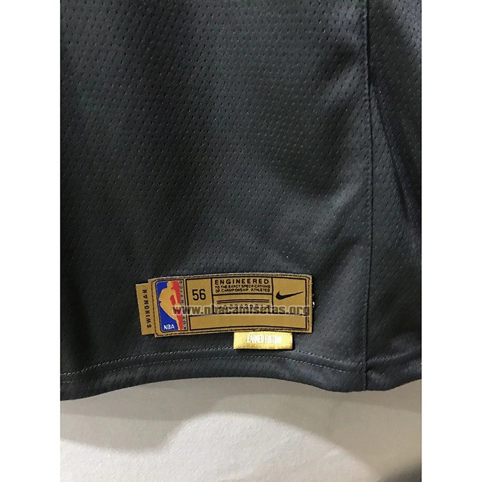 Camiseta Los Angeles Lakers LeBron James NO 23 Earned 2020-21 Negro